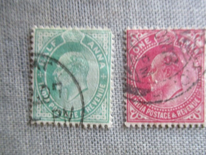 India, Scott#78-79, used