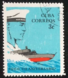 CUBA Sc# 1067  REVOLUTION ANNIVERSARY  3c  1966  used cto