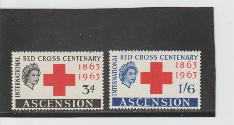 Ascension  Scott#  90-91  MH  (1963 Red Cross)