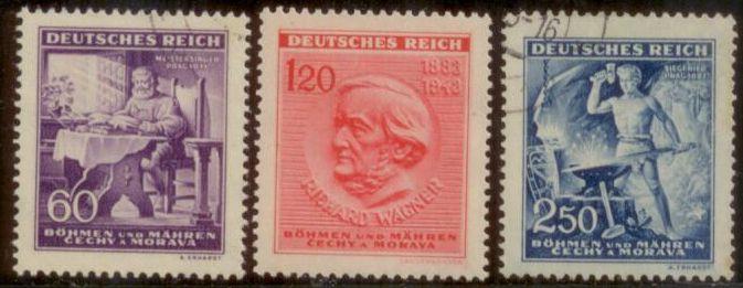 Bohemia & Moravia 1942 SC# 85-7 Used  L59