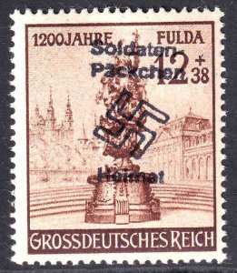 GERMANY B270 SOLDATEN PÄCKCHEN OVERPRINT OG NH F/VF BEAUTIFUL GUM