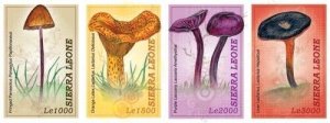 Sierra Leone 2009 - Mushrooms of the World - Set of 4Stamps - MNH