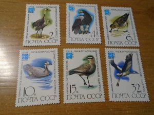 Birds  :  Russia  #  5050-55  MNH