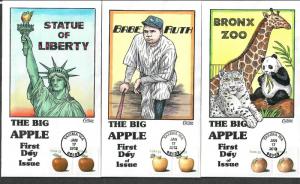 US Collins FDC SC#4727-4730 The Big Apple