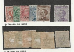 Italy - Lero, Postage Stamp, #1-3, 6-7 LH, 8 Mint NH, 192, JFZ