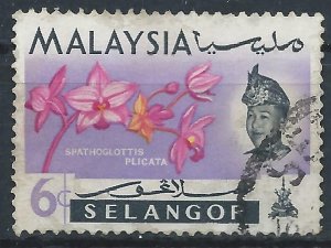 Selangor 1965 - 6c Spathogolottis Plicata - SG139 used