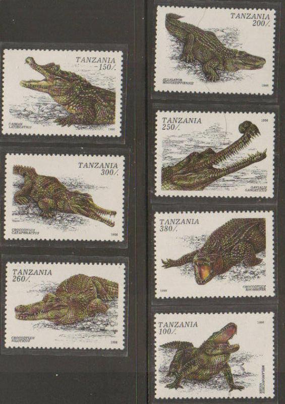 Tanzania #1463-9 MNH Crocodiles