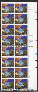 #2543 MNH Plate Block of 20