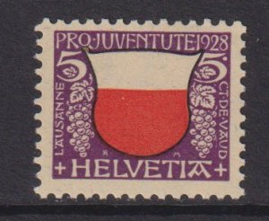 Switzerland   #B45  MH  1928 Pro Juventute  Arms  5c