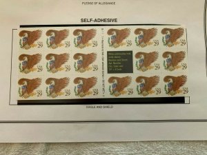 Eagle & Shield 3 Complete 1992 Booklets Mint NH Unfolded #2595a, 2596a, 2597a