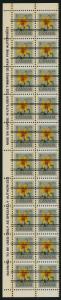 Canada 708xx Left strip of 20 Precancelled MNH Flower, Canada Lily