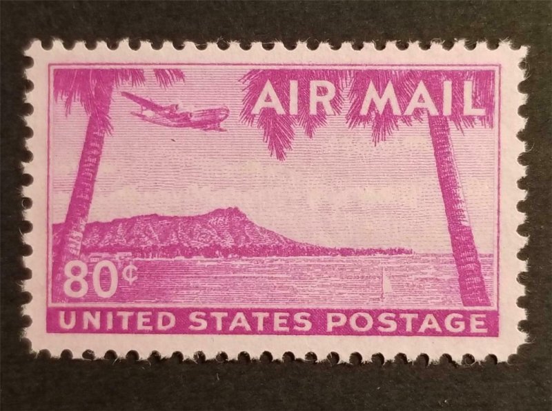 C46 80c Hawaii Diamondhead Stamp MNH OG Mint Never Hinged Unused G1391