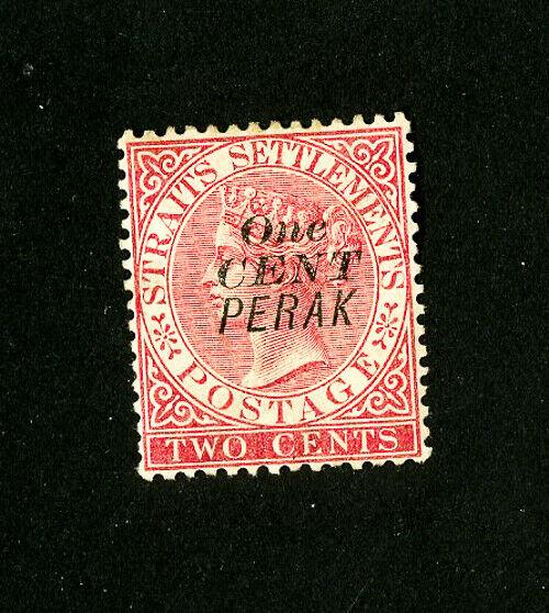 Perak Stamps # 20a VF OG H Scott Value $37.50