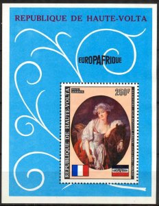 Upper Volta 1973 Art Paintings EUROPAFRICA S/S MNH