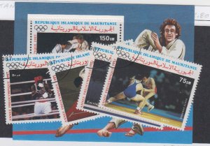 Mauritania - 1987 - SC C252-56 - Used - Complete set + souvenir sheet