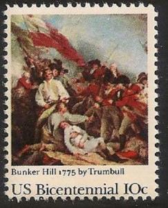 US 1564 Battle of Bunker Hill 10c single MNH 1975