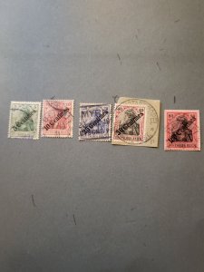 Stamps German Offices in Turkey Scott #55-9 used