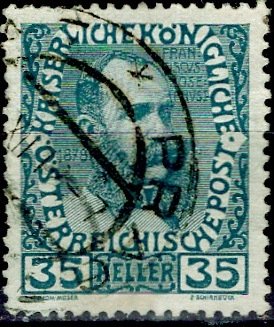 Austria; 1908: Sc. # 120: O/Used Single Stamp