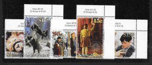 NEW ZEALAND Sc#2048-2052 Complete Set Mint Never Hinged