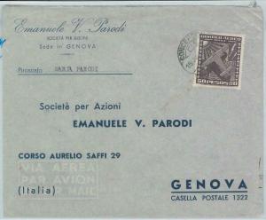 81526 - CHILE - POSTAL HISTORY -   Single stamp on COVER to ITALY  1954