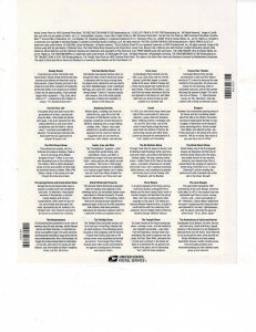 TV Early Memories 44c US Postage Sheet #4414 VF MNH