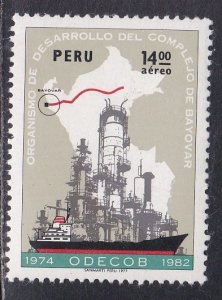 Peru # C464, Refinery & Oil Tanker, Mint NH, 1/2 Cat.