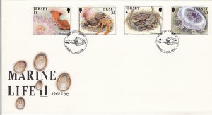 Jersey 1994 Marine Life on FDC