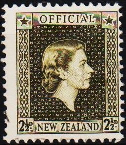 New Zealand. 1954 2 1/2d S.G.O162  Fine Used