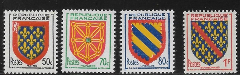 France Scott #733-39  - VF - Mint Never Hinged (NH)