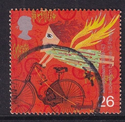 Great Britain  #1844 used 1999  tranportation  26p