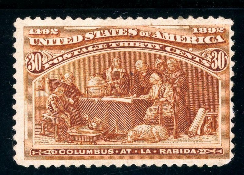 USAstamps Unused FVF US 1893 Columbian Expo At La Rabida Scott 239 OG MHR 