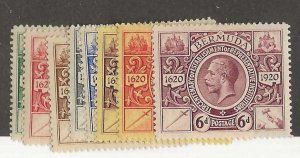 Bermuda Sc #71-78 short set of 8 OG VF