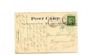 4 x postage due post cards  Canada cover