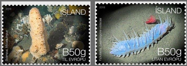 H01 Iceland 2018 Seabed Ecosystem Deep Sea Creatures MNH ** Postfrisch