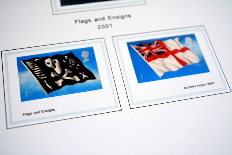 COLOR PRINTED GREAT BRITAIN 2000-2010 STAMP ALBUM PAGES (140 illustrated pages)