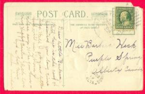 1913 \PURPLE SPRINGS, ALBERTA\ Split Ring on Postcard