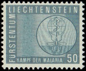 Liechtenstein 1962 Sc#371 MOSQUITO-MALARIA-WHO Single MNH