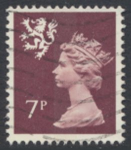 Scotland GB  Machin 7p SG S24  Used   1 band  SC# SMH8  see details