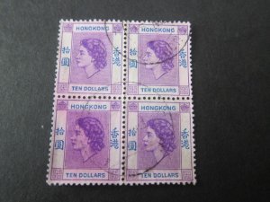 Hong Kong 1954 Sc 198 BLK(4) FU