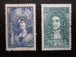France #350-51 Used -WDWPhilatelic (J92) (2/26)
