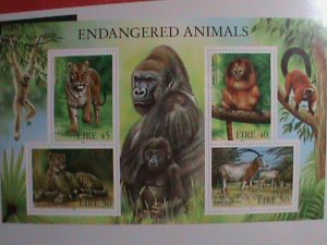 IRELAND  STAMP 1998 SC#1198b  ENDANGERED ANIMALS STAMP FULL SHEET MNH .VERY RARE