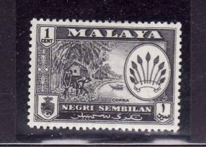 Malaya Negri Sembilan-Sc #64-unused,hinged-1c black-1957-63-