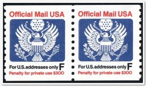 SC#O144 (29¢) Official Coil Pair (1991) MNH