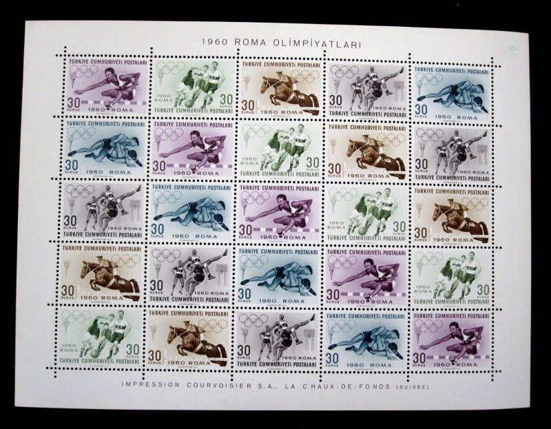 TURKEY - SCOTT#1492a = SHEET OF 25 - MNH - CAT VAL $20.00