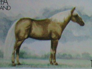 ​SCOTLAND-STAFFA STAMP-WORLD RARE FAMOUS HORSES MNH FULL-SHEET VERY FINE