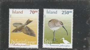 Iceland  Scott#  997-998  MNH  (2003 Birds)