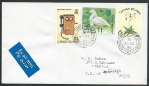 CAYMAN IS 1985 airmail cover to USA - nice franking........................56732