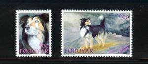 Faroe Islands Scott 266-7 Sheepdogs VF MNH