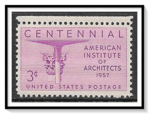 US #1089 Architects MNH