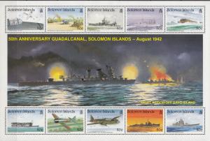 Solomon Islands - 1992 WWII Battles Sc# 727/728 - MNH (2058)